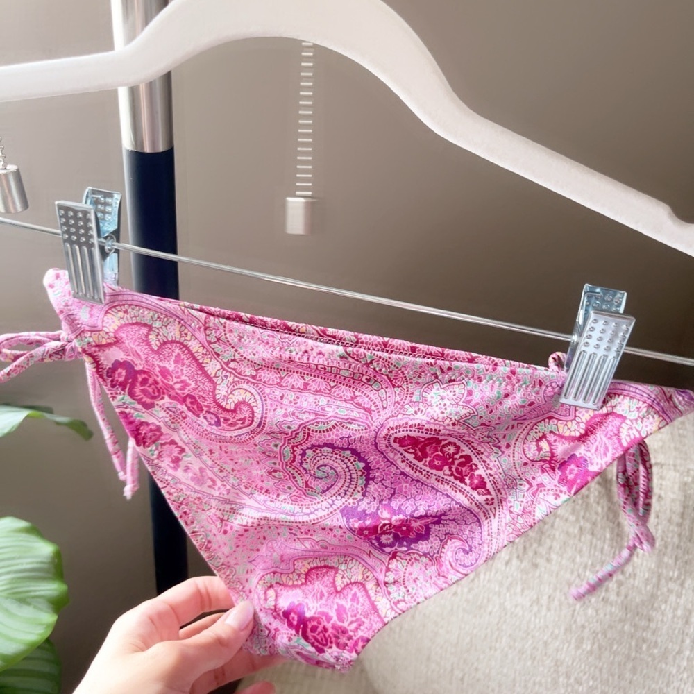 Naf naf french Pink Paisley women Bikini Bottom Medium